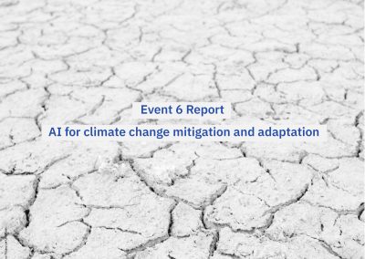 World Series on AI Event Report: AI for Climate Change Mitigation and Adaptation