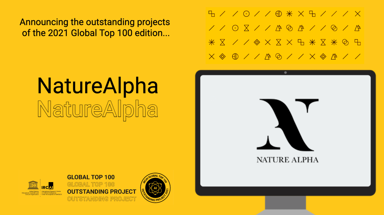 Global Top100 Outstanding Project Announcement 10/10: NatureAlpha | IRCAI