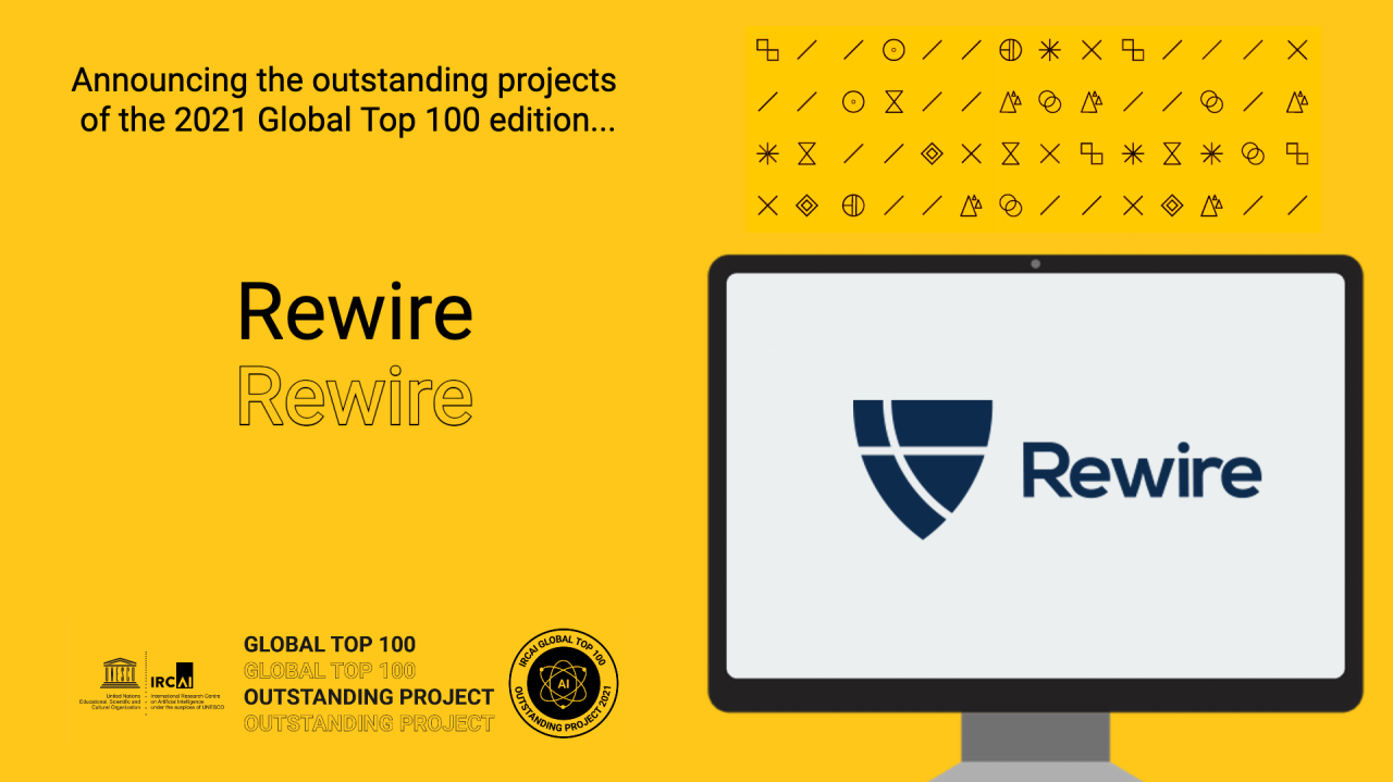 Global Top100 Outstanding Project Announcement 9/10: Rewire | IRCAI
