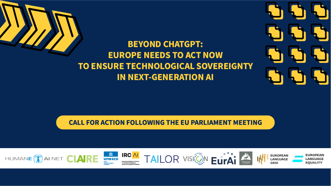 Call to action: Beyond Chatgpt: Europe Needs to Act Now to Ensure technological Sovereignty in Next-Generation AI