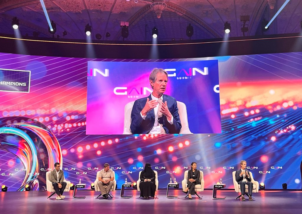 Mr. John Shawe-Taylor, IRCAI’s Director and IAIO’s President, speaking at a panel discussion at GAIN Summit on September 12th 2024 in Riyadh, Saudi Arabia.