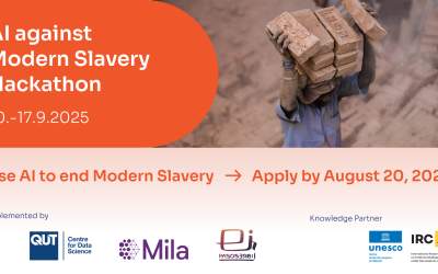 IRCAI Calls for Applications to the Hackathon Against Modern Slavery
