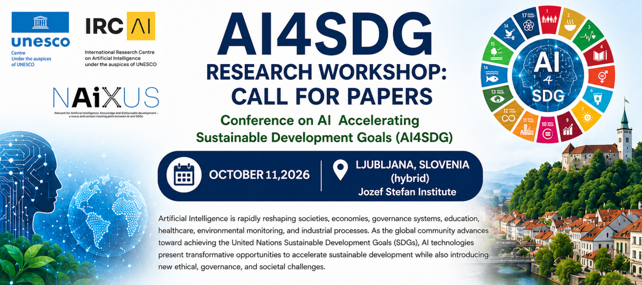 Workshop on AI Accelerating Sustainable Development Goals (AI4SDG) | IRCAI