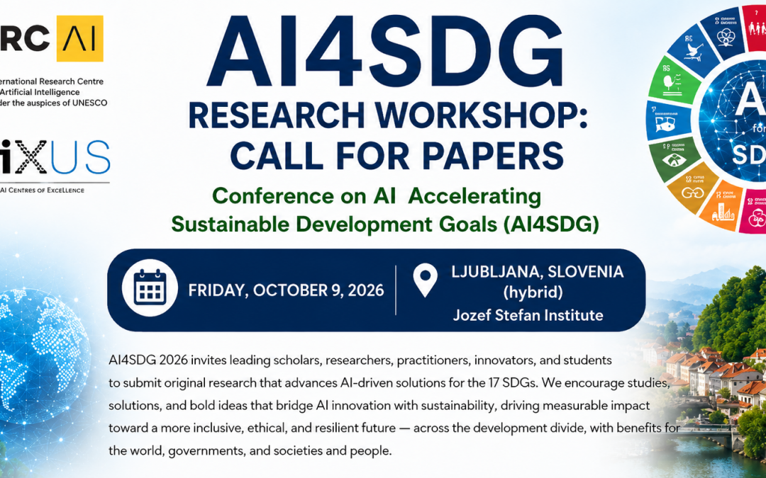 Workshop on AI Accelerating Sustainable Development Goals (AI4SDG)