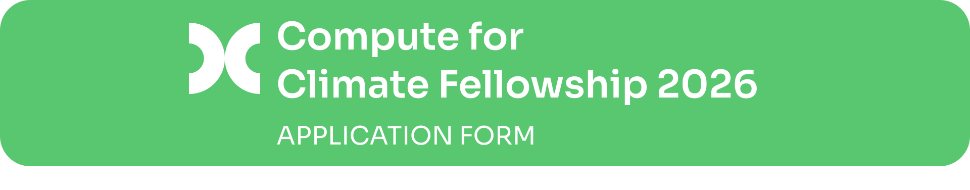 Compute for Climate Fellowship 2026 Application Form